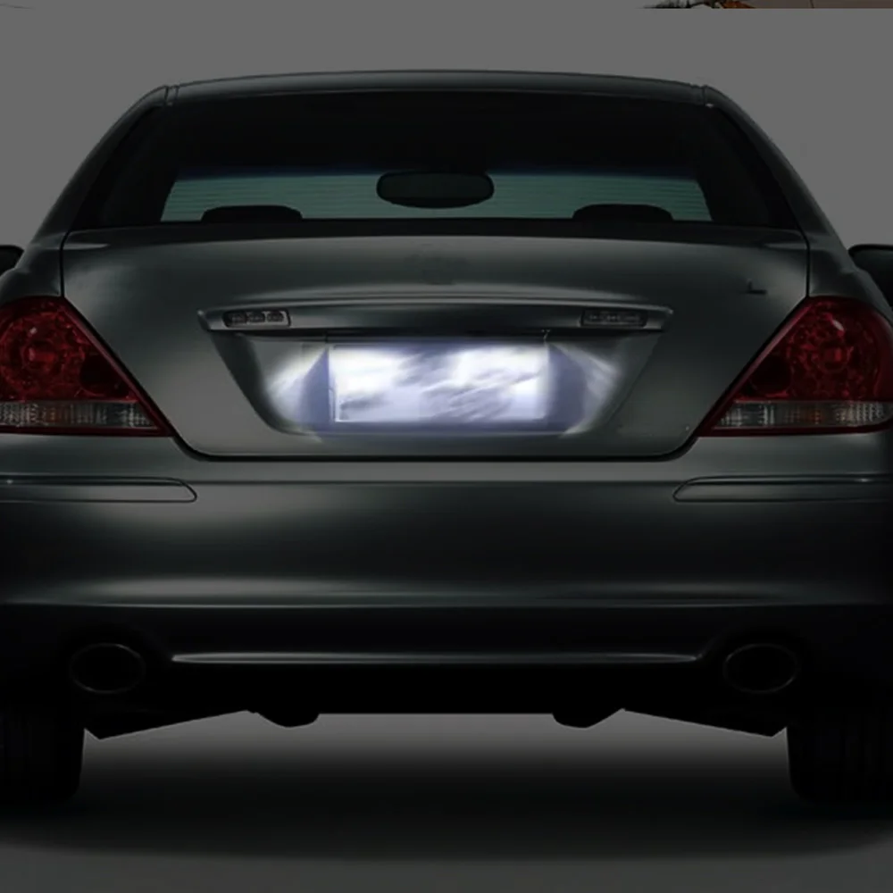 For Honda Odyssey Accord Civic 7 8 9 City MR-V MRV Mileage Lenend Acura ILX TSX RL TL MDX 2PCS Number License Plate LED Light