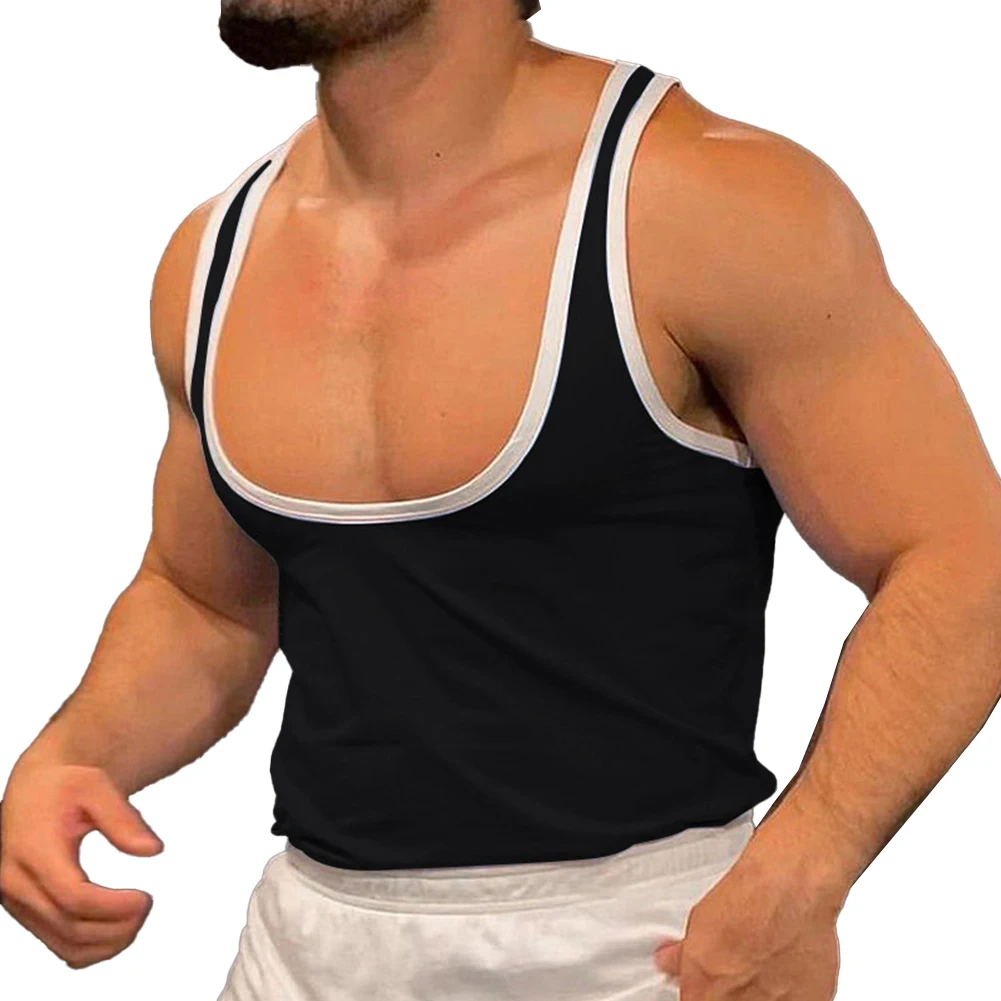 Per l'allenamento fitness Bodybuilding Top Abbigliamento fitness casual per uomo Gilet casual vestibilità comoda per l'uso in palestra