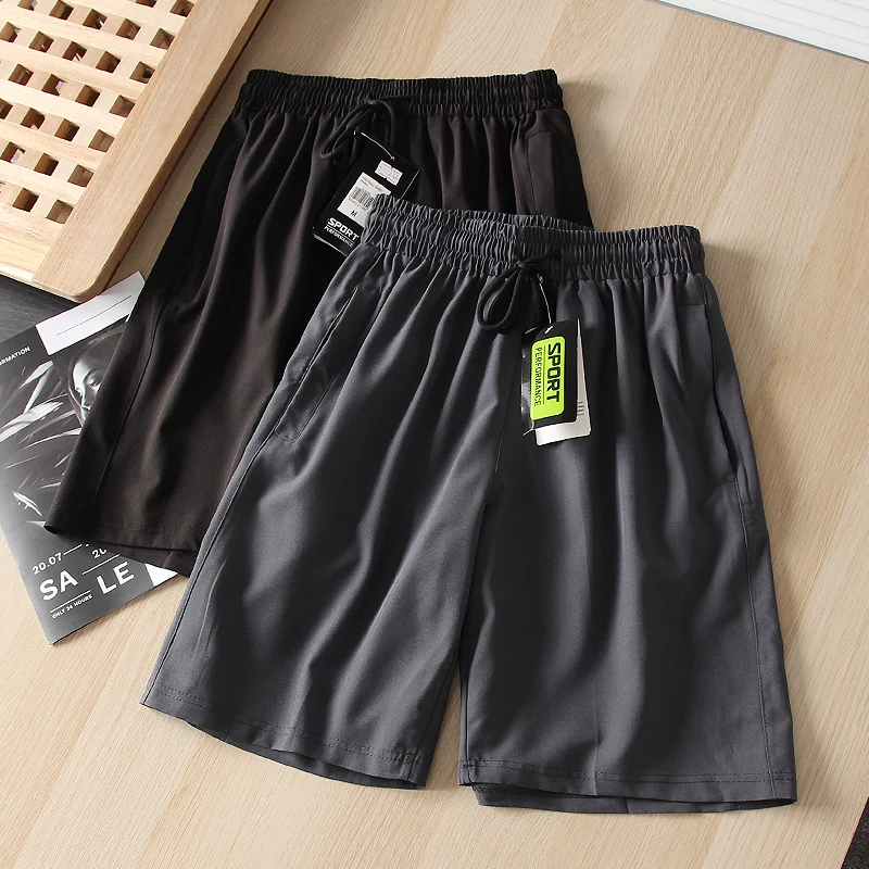 

Men's Outdoor Qui Dry Breathable Fabric orts Summer New Sle Casual Spor Five-Point Pants Straight Leg Mid-Low Waist