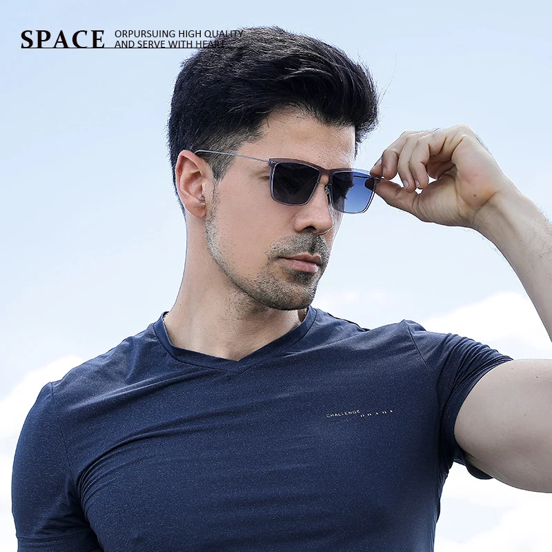 

8305 Luxury brand large-framed polarized men sunglasses personalized travel driving women sunglasses custom prescription lenses