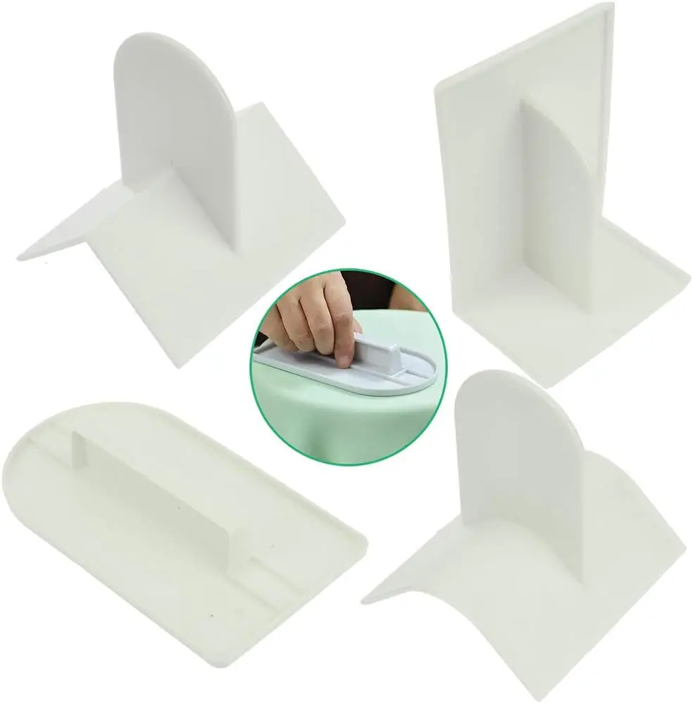 

DIY Fondant Cake Corner Flattener Right Angle Rounded Corner Wide Angle with Handle Plastic Scraper Cream Flattener Cake Decor