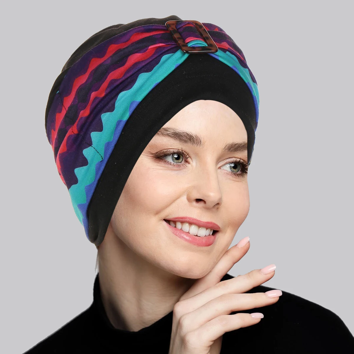 Fashion Print Vrouwen Moslim Hijab Caps Wrap Head Indian Tulband Motorkap Mode Hoofdtooi Islamitische Kleding Accessoires