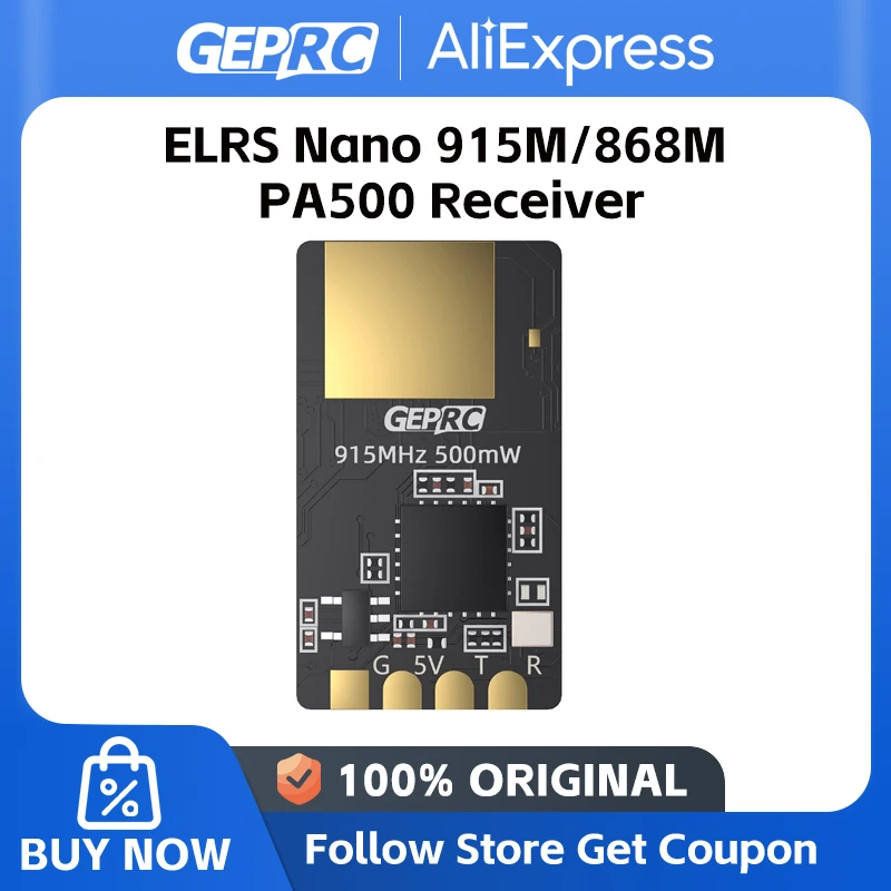 GEPRC ELRS Nano 915M PA500 Receiver Suiable PA Chip 500mW 25Hz 200HzDIY RC FPV Quadcopter Longrange Freestyle Drone Parts