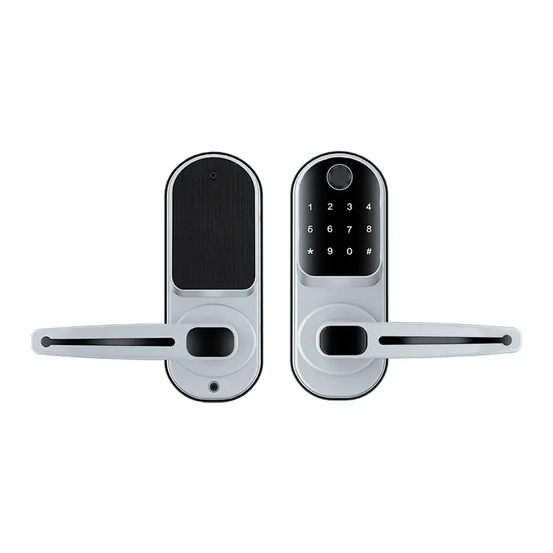 Indoor Office Fingerprint Lock Wooden Door Fingerprint Password Lock Pass  APP Single Tongue Lock