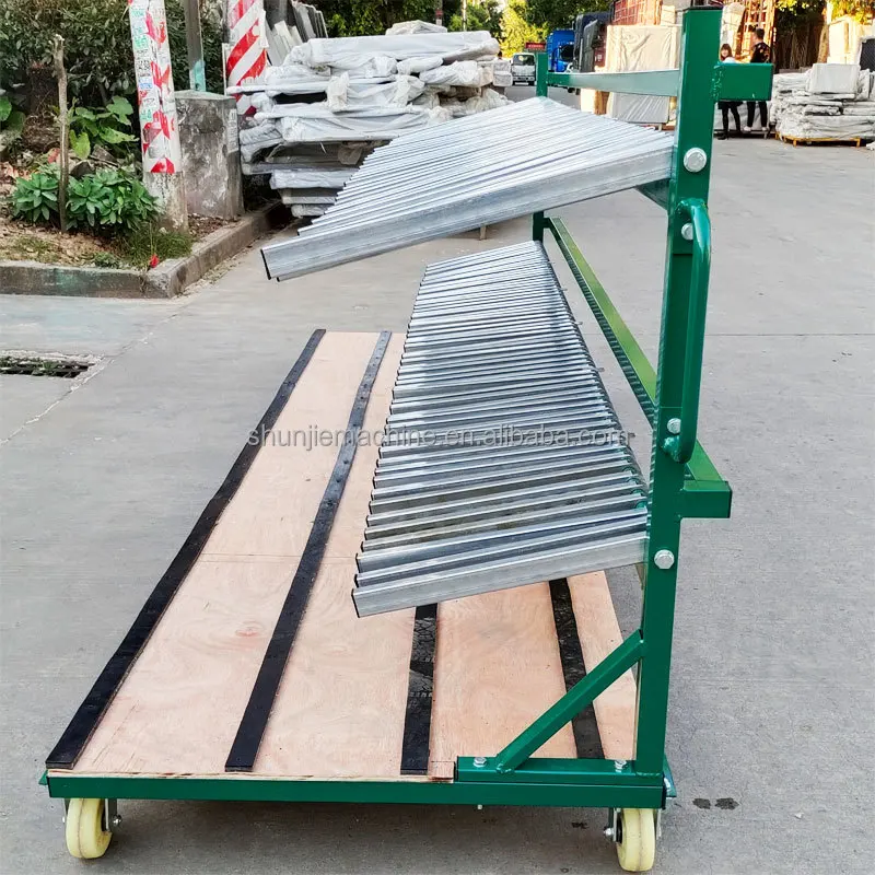 調整カンチレバーサッシカート 60 スロット中空断熱ガラスハープラックドアと窓フレームドリー産業用