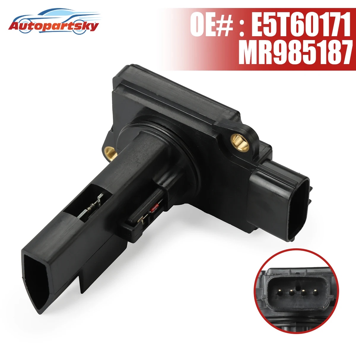 Mass Air Flow Meter MAF Sensor MR985187 E5T60171 For Mitsubishi Eclipse Endeavor Galant Lancer 1.8 2.0 EVO 2.0I Outlander ASX