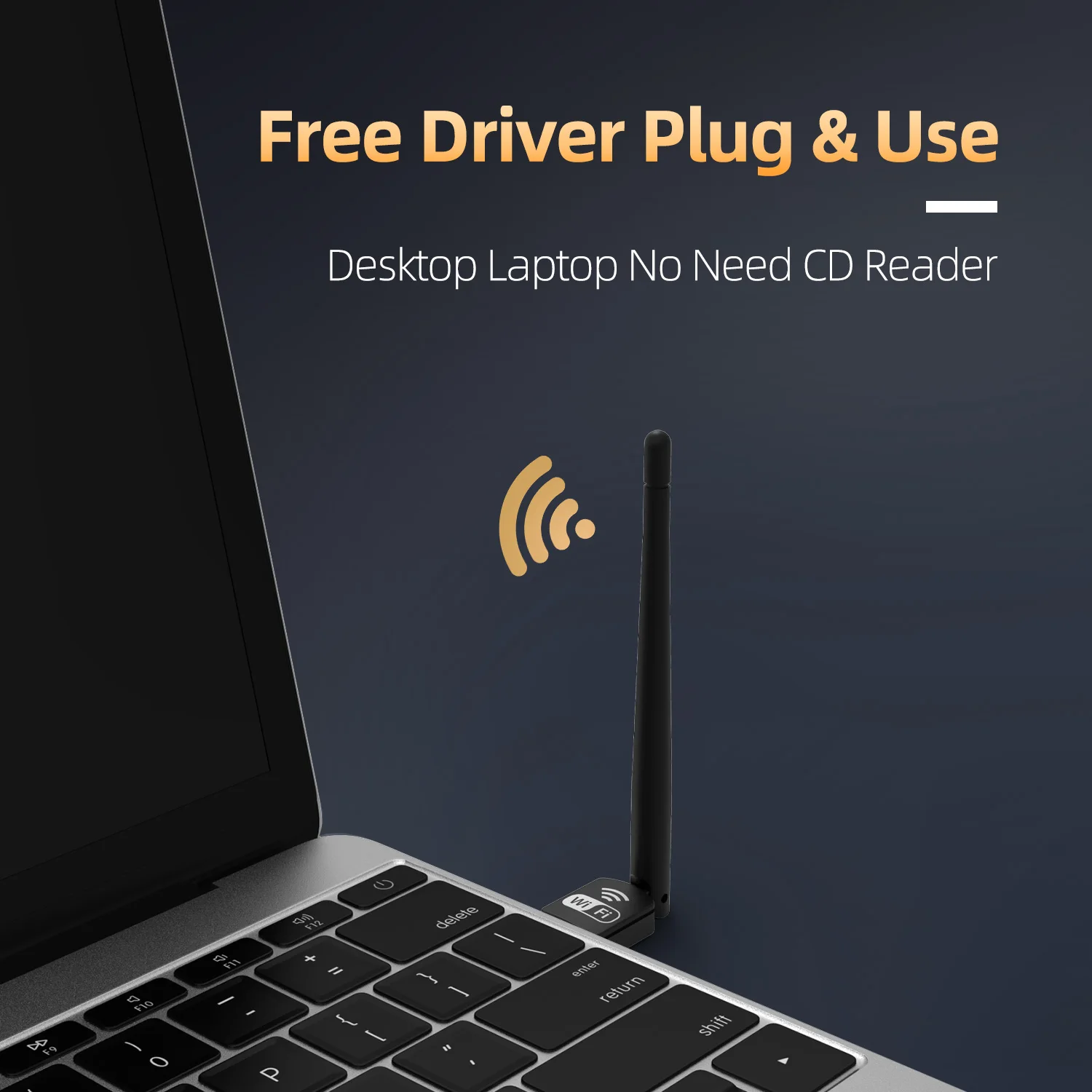 USB WiFi Adapter for Desktop, PIX-LINK 150Mbps Wireless Network for PC, WiFi Dongle Support Windows UW10-5DB