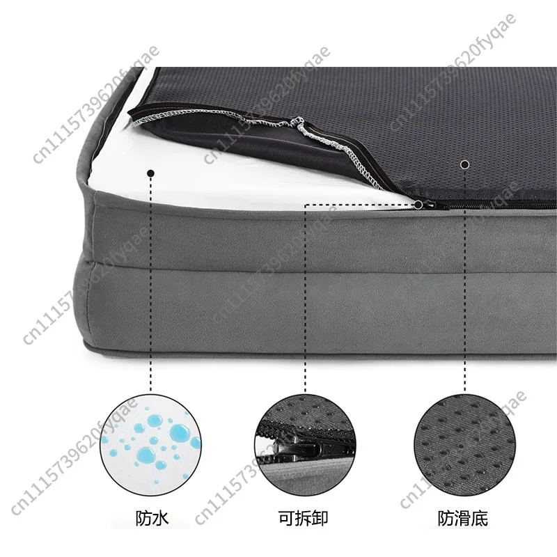 Pet bed dog plush sofa corrective pad cleaning large, medium and small pet nest removable and washable