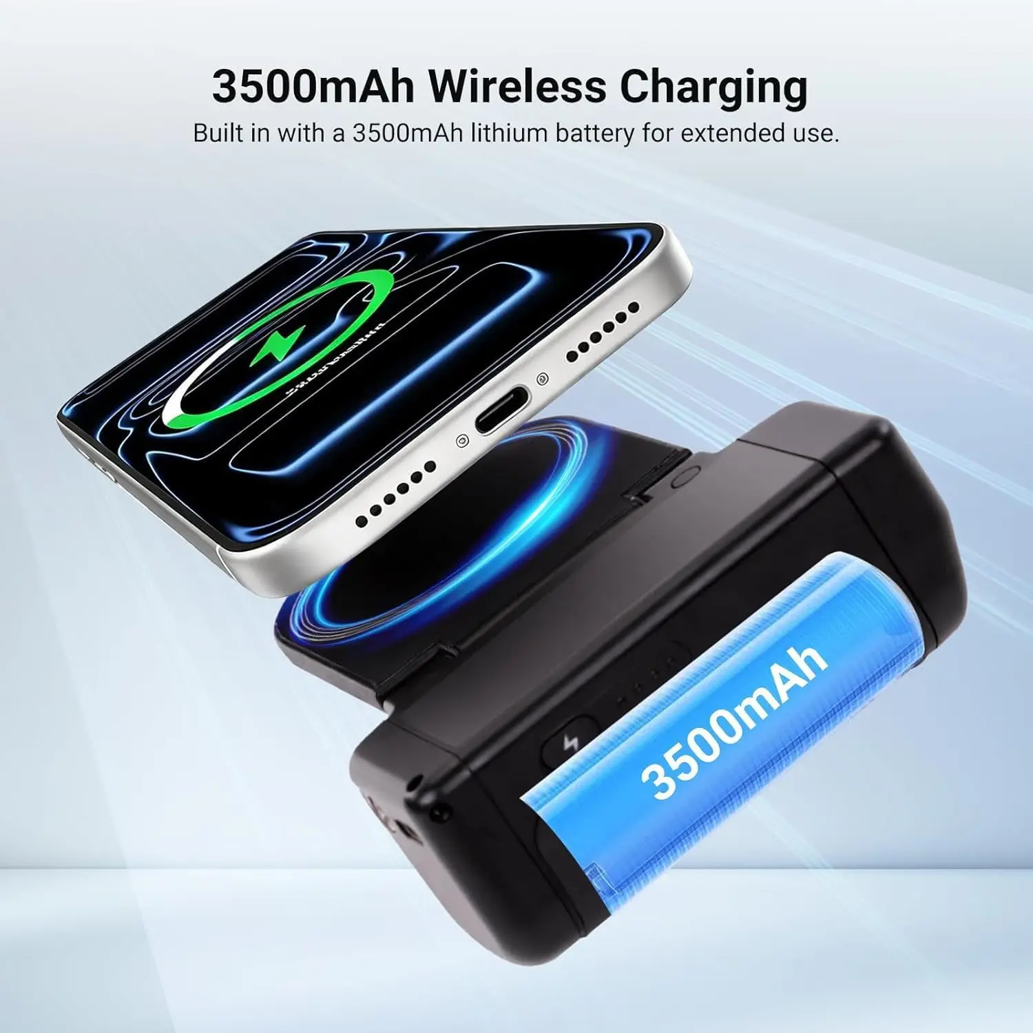 neewer-マグネット式スマホカメラグリップ-magsafe対応-iphone-samsung-ワイヤレス充電対応、人間工学に基づいたハンドルホルダー-3500mahバッテリー搭載