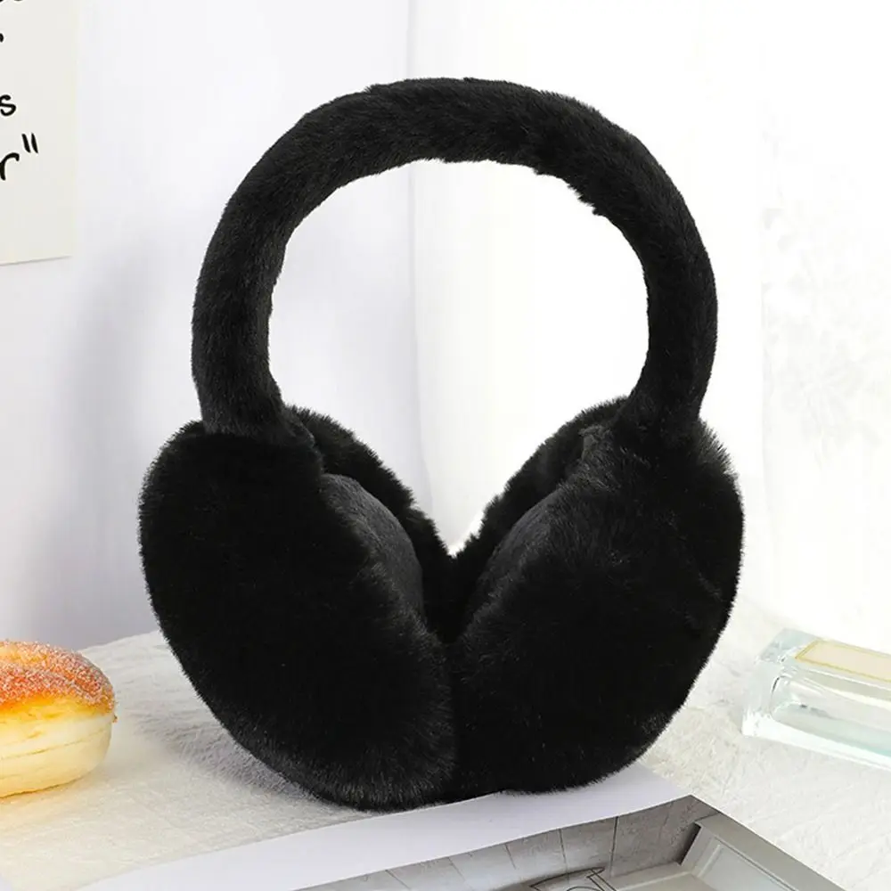 Fashion Portable Earmuffs Outdoor Cold Protection Women Men Faux Fur Ear-Muffs Foldable Earflaps Soft Plush Earmuffs