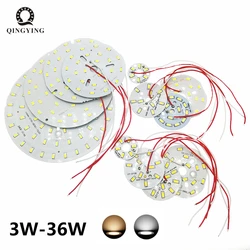 10pcs SMD 5730 LED Lamp Module With 20cm Wire 3W 5W 7W 9W 12W 18W 24W 36W High Brightness For Spotlight Down Light Source DIY