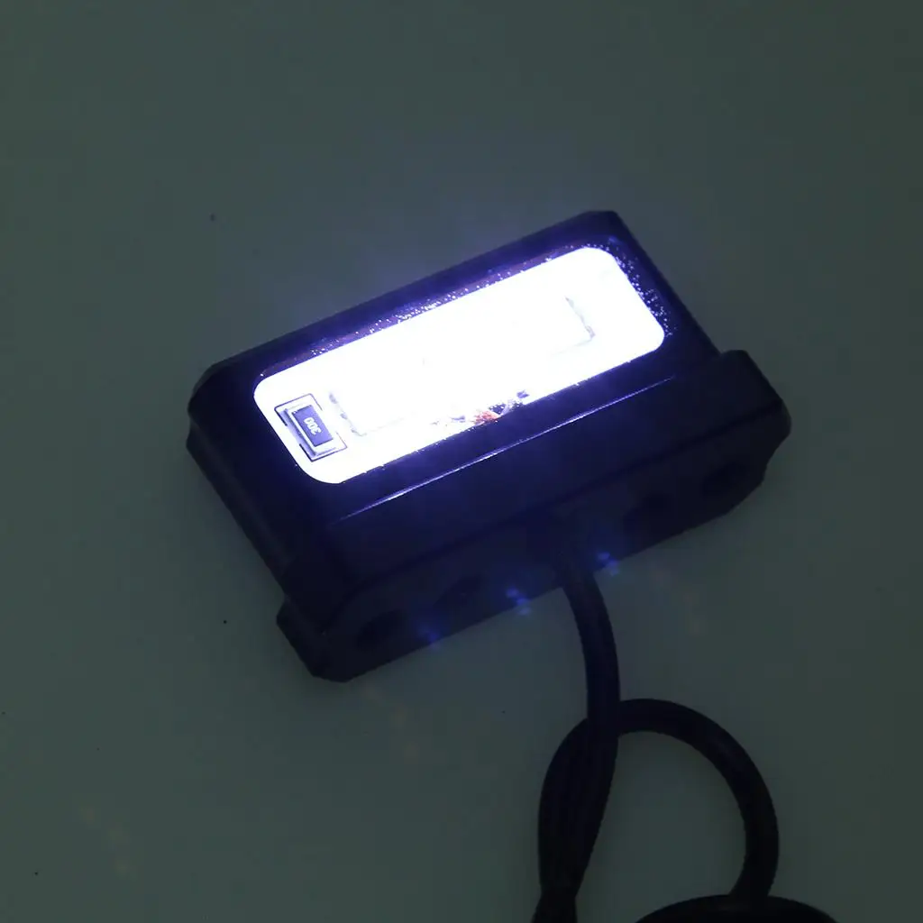 Universal LED Rear License Plate Light Waterproof Taillight for Kawasaki Z800 R1 R6 Mt07 Mt09 Motorcycle Accessories