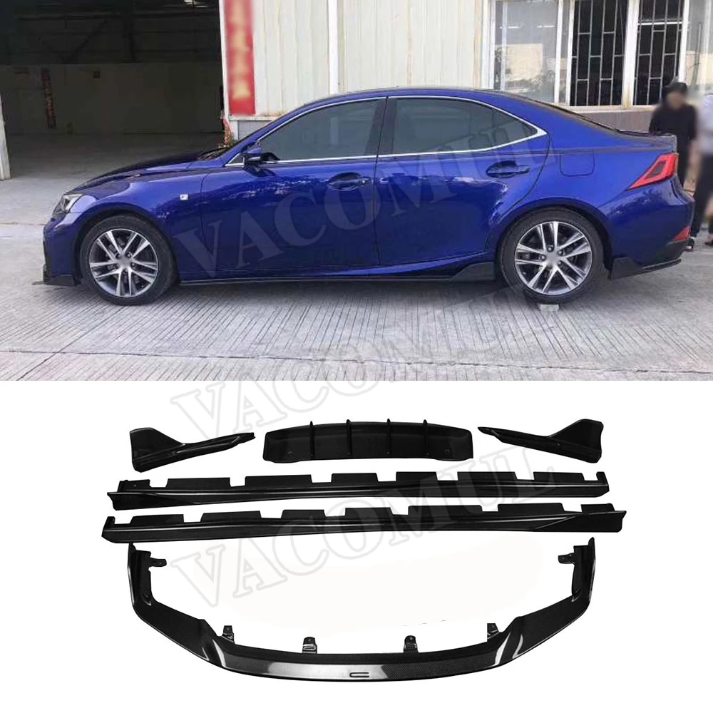 

Carbon Fiber Primer Body Kits for LEXUS IS300 IS350 IS F Sport Sedan 4 Door 17-18 Front Rear Bumper Lip Spoiler Side Skirts FRP