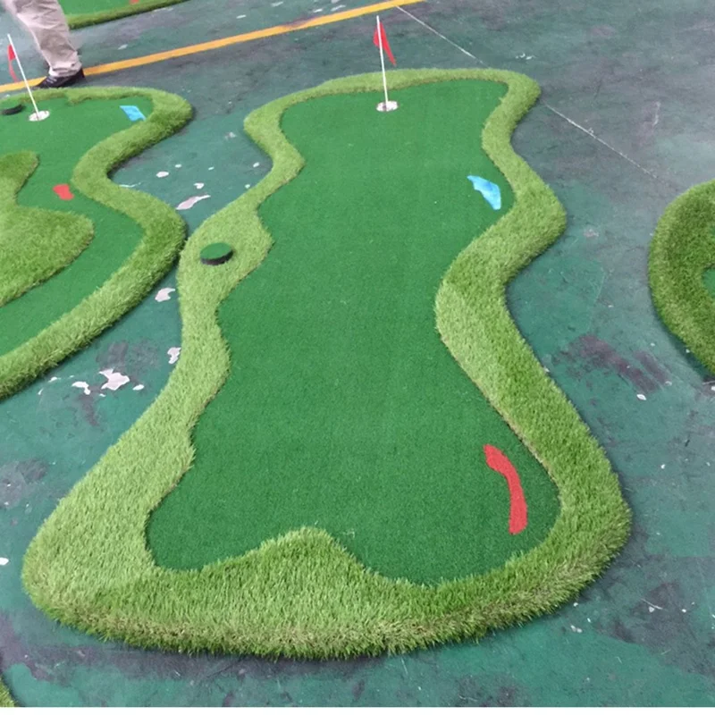 Factory Custom Size Golf mat practice Putting Green Mat Outdoor and Indoor Mini Golf Grass Mat