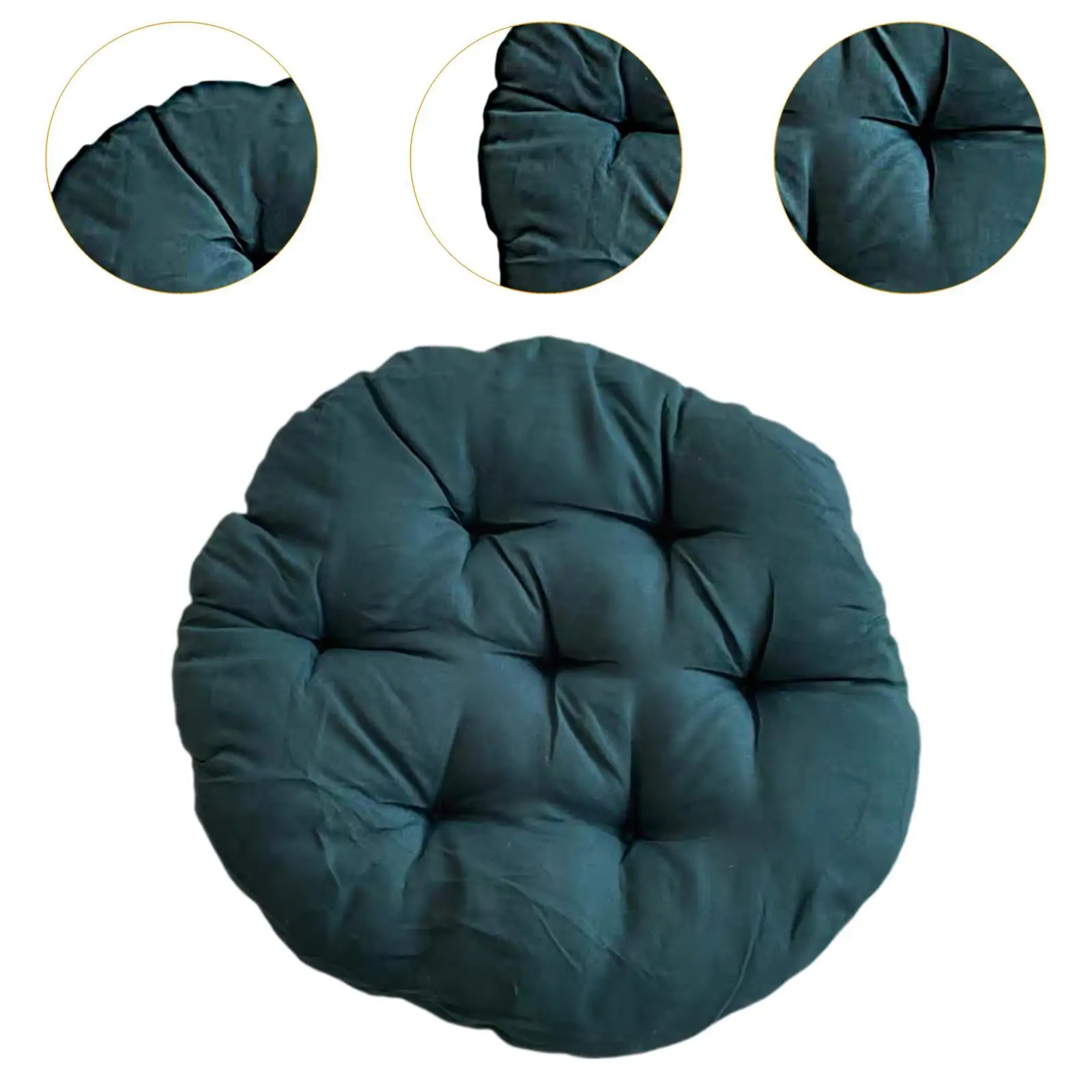 Egg Shape Chair Pad Padded Seat Cushion Soft Diameter 40cm Hanging Chair Cushion Patio Chair Pad for Rocking Chair Seats