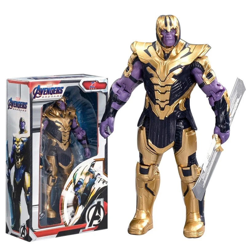 ZDTDS Original Avengers Legends Figure Toy Doll Spider Captain Big Miles Morales Thanos Iron Man Ghost Hulk Thor Falcon Ornament view 3