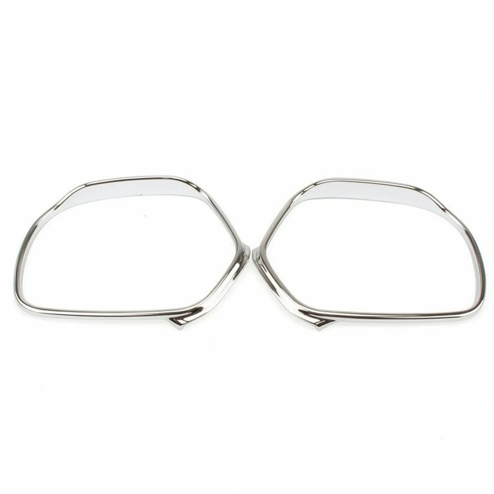 2 Pieces Mirror Glass Frame Cover Chrome Mirror Frame Cover Long-Lasting Protective