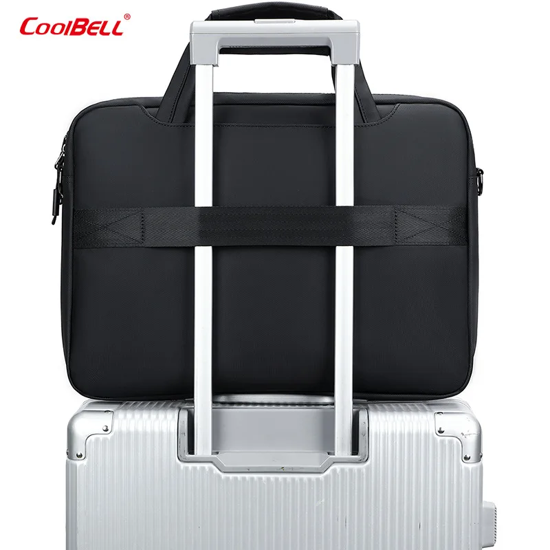Borsa per laptop da ufficio aziendale da 15,6 pollici Borsa a tracolla a tracolla portatile di grande capacità per valigetta direzionale da uomo