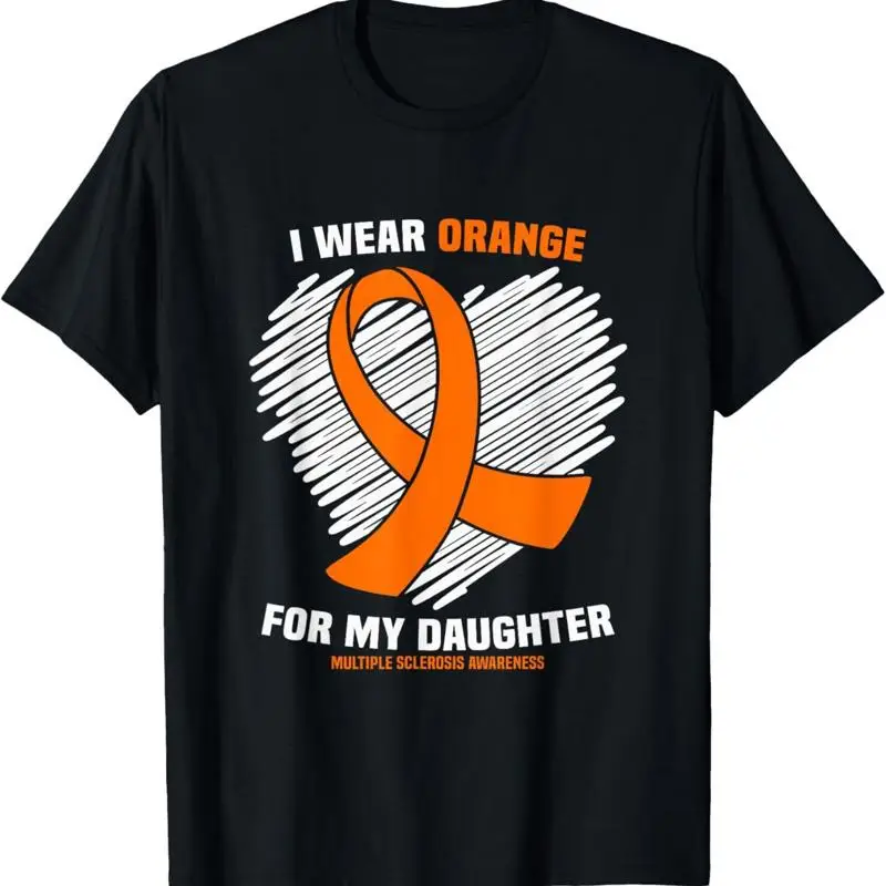 

Футболка «Я ношу апельсиновую для моей дочери» с информацией о несколько скалерозов