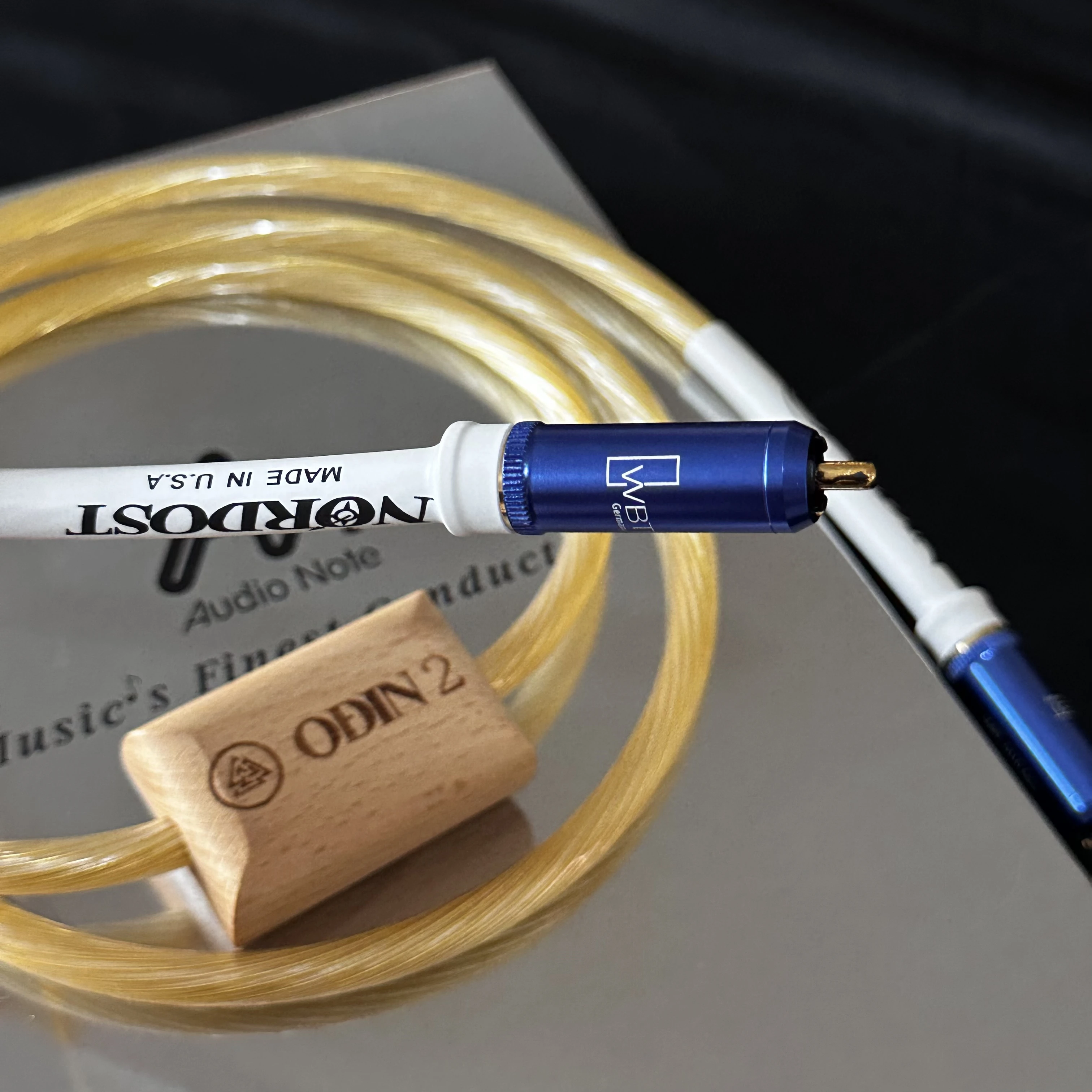 Top quality brand new Hi-End Nordost ODIN 2 Gold Cable Audiophile 75 Ohm RCA Digital Coaxial Cable HiFi AES/EBU line