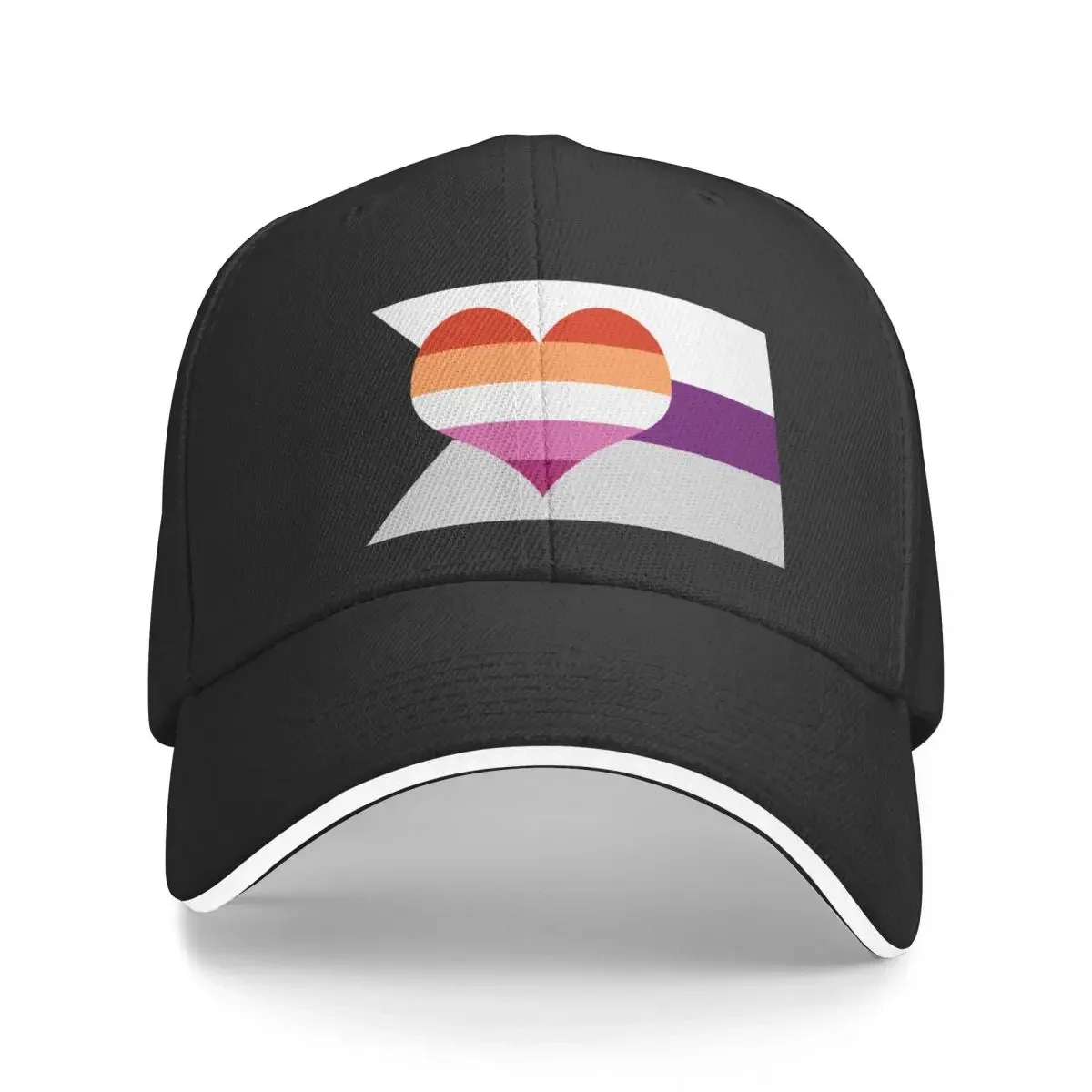 Demisexual Lesbian Pride Flag Baseball Cap funny hat Brand Man cap Hat Beach black Caps For Men Women's