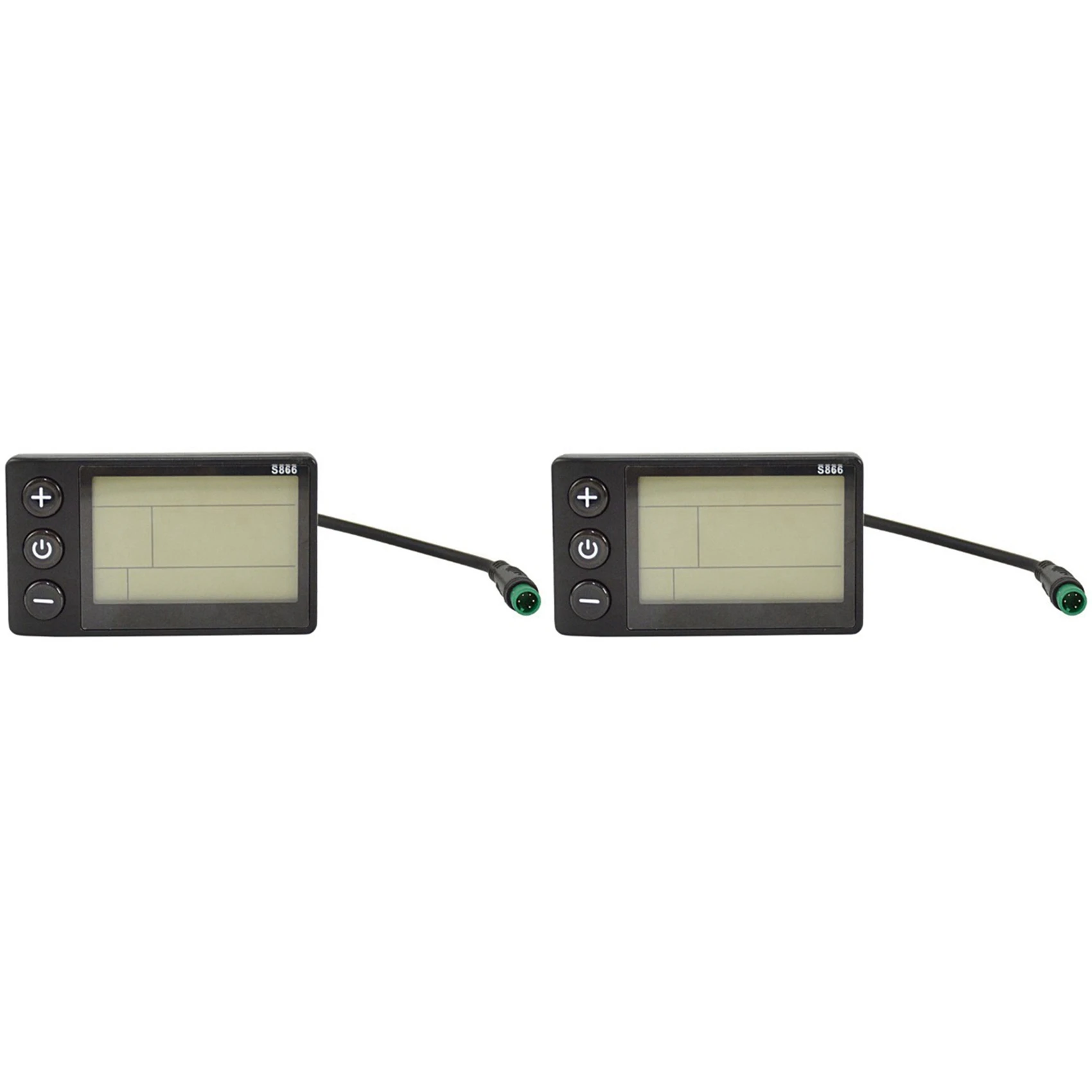 

ABVH-2X S866 Electric Bike LCD Display E-Bike Electric Scooter Display Meter Control Panel With Waterproof Plug