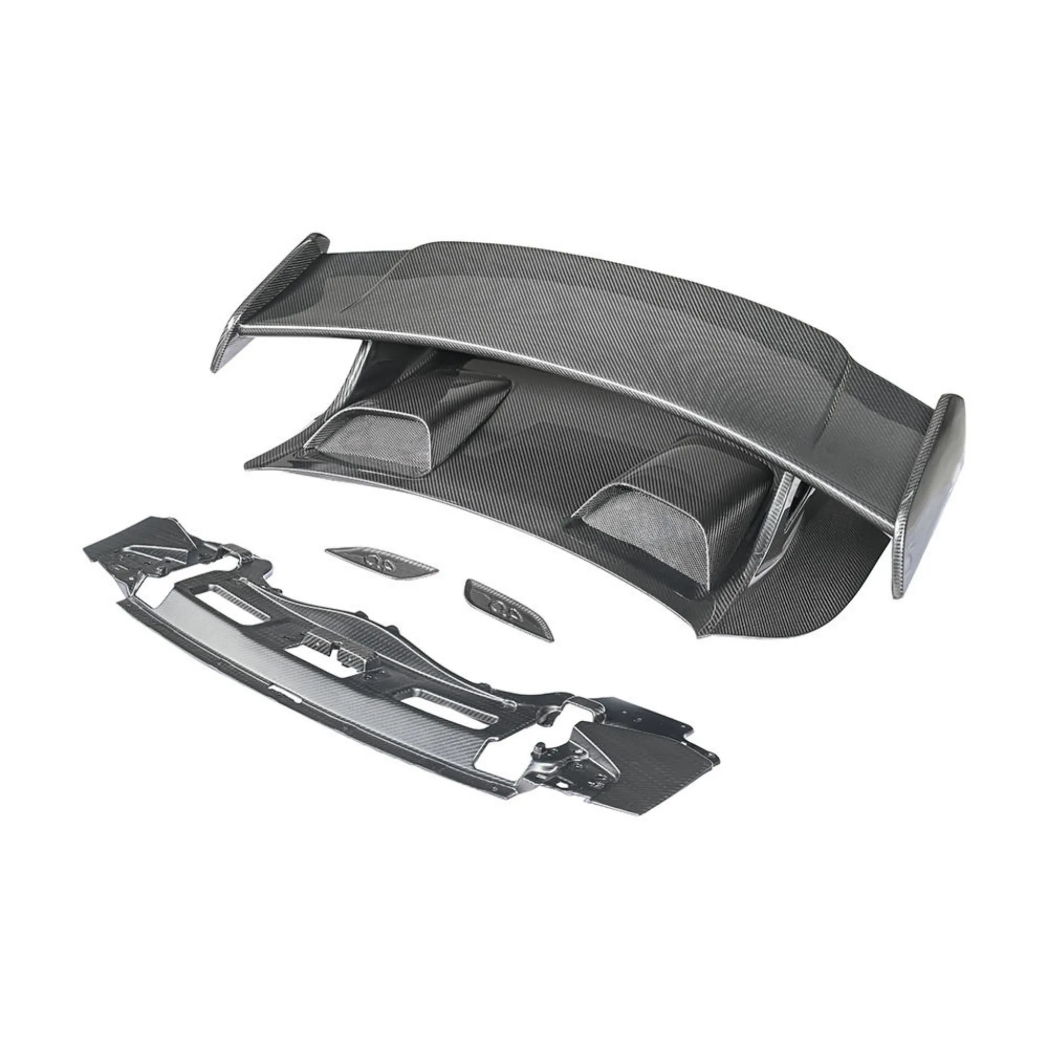 KM GT3 Premium Carbon Fiber High Quality Wing Shaped Spoiler with Easy Installation for Porsche Carrera 991 GT3 Rear Bumper