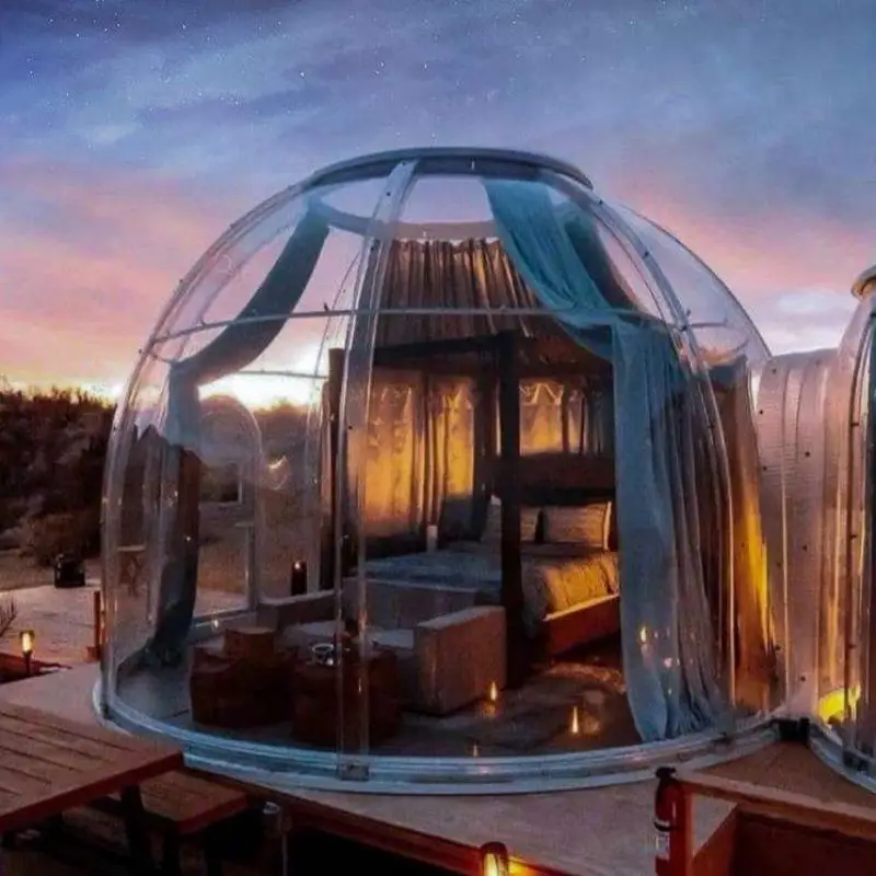 

Multipurpose Waterproof Polycarbonate Transparent Dome House Clear Tent Bubble House Star Room for Outdoor Container Houses