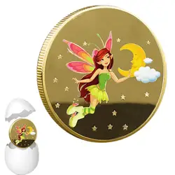 Tooth Fairy Coin Durable Tooth Fairy Gold Plated Commemorative Coin Creative And Funny Kids Tooth Change Gifts