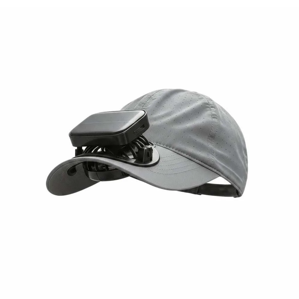 Portable Solar Powered Fan Baseball Cap Solid Color Adjustable Rechargeable Fan Hat Versatile Lightweight for 3.7V/300mAh