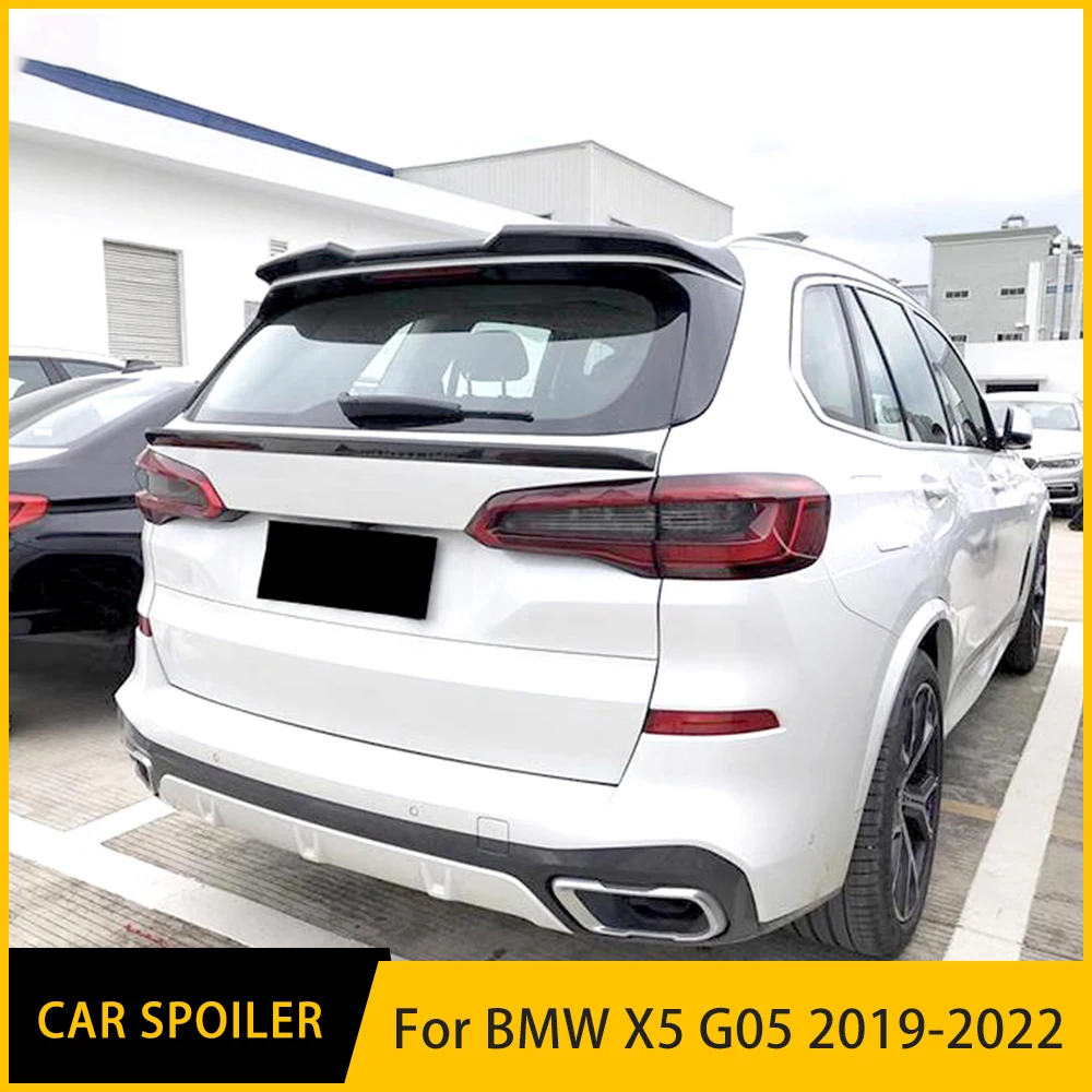 

Для BMW X5 G05 Автомобильный задний спойлер, отделка черного карбона, хвостовое крыло багажника 2019 2020 2021 2022 2023, багажный отсек, хвостовой диффузор
