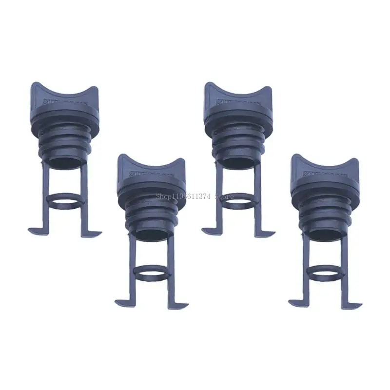  Set of 4 Ribbed Scupper Drain Insert 19 mm with Pull Handle for Craft Drain Opening Maintenance and Routine Spare Use Part