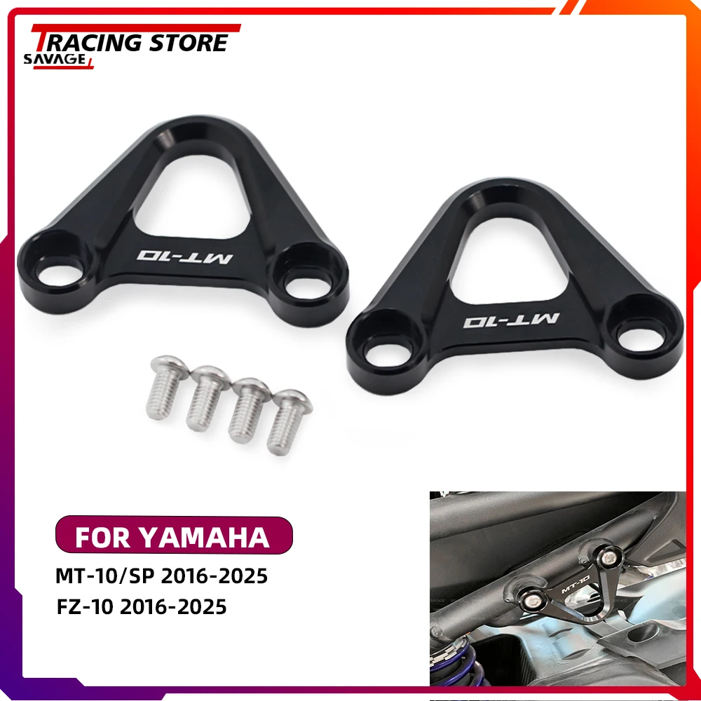 

MT10 FZ10 Motorycle Rear Foot Pegs Footrest Blanking Plates For YAMAHA MT-10 FZ-10 Foot Rest Pedal Racing Hook MT 10 Accessories