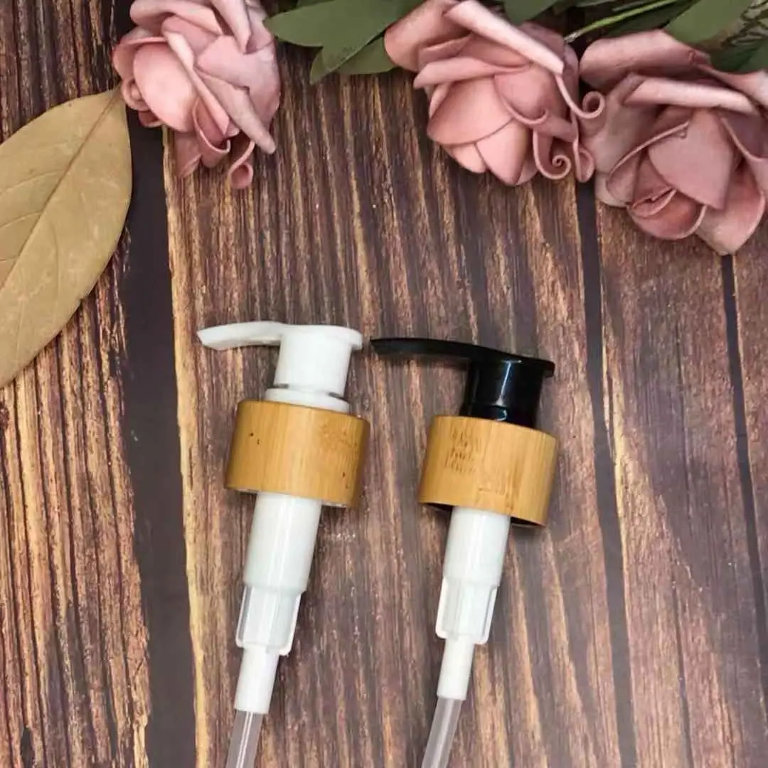 

sale portable mini Cosmetic Bamboo Pump Lotion Lids for Shampoo/Body Wash Bottle, Lotion Pump Lid/Head for Cosmetic Containers