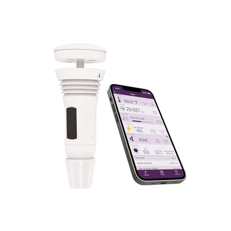 

Built-in Wind Meter, Rain Gauge, and Accurate Weather Forecasts, Wireless, App and Alexa Enabled