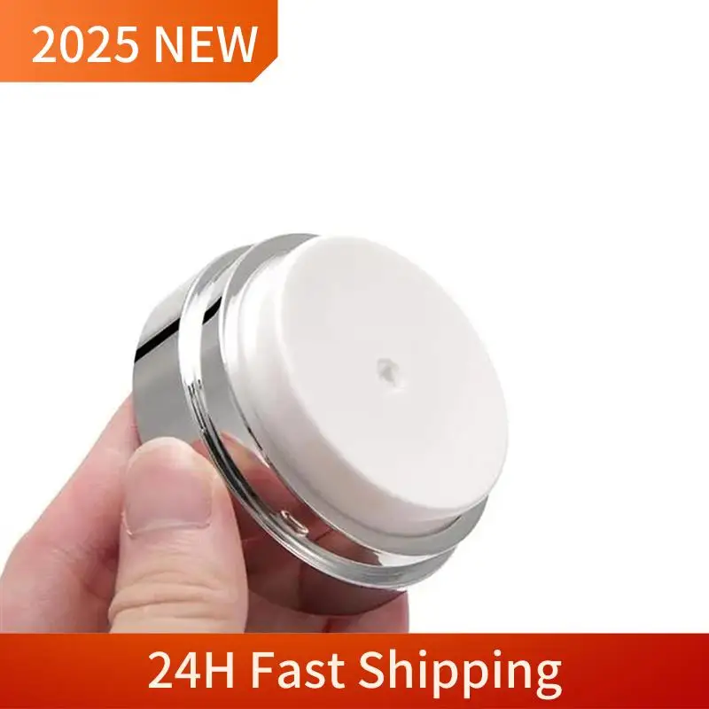 Travel-Friendly Refillable Airless Pump Jars, Empty Acrylic Makeup Containers For Thick Moisturizer