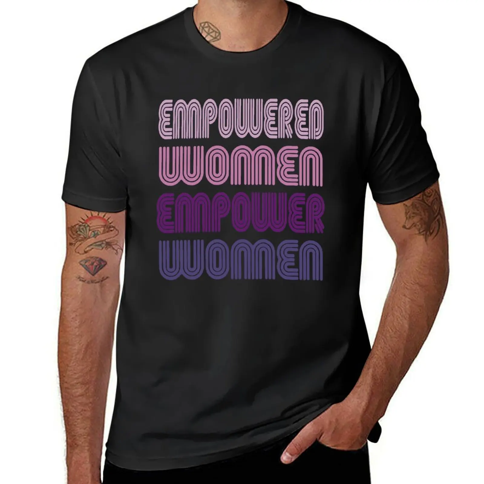 Empowered women empower women - purple T-Shirt cute clothes quick drying Men's t-shirts