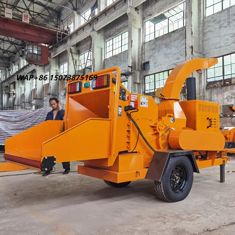 Factory Direct Electric Wood Crusher Chipper Tree Shredder Sawdust Making Machine and Tractor Mulcher for Wood Recovery