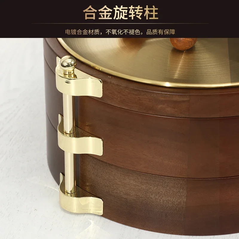 Three-layer dried fruit plate, nut storage box, household living room, tea table, and snack candy box. - view 4