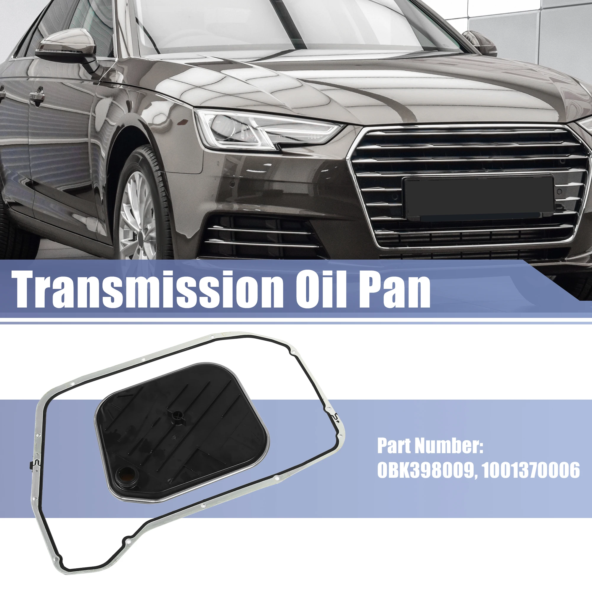 UXCELL 0BK398009 1001370006 Transmission Filter Oil Pan Gasket for Audi A4 2.0L A/T Quattro Premium Plus Sedan 2015-2016