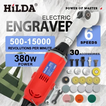 HILDA 90 Degree Ceramic Tile Beauty Sewing Tool Electric Elbow 6 Speeds Electric Seam Cleaning Grinder Machine Polishing Cutting