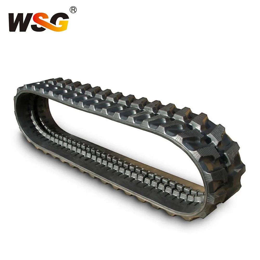 Excavator Track Assembly 300 * 52.5 84 Mini Rubber For Construction, Harvester Machine