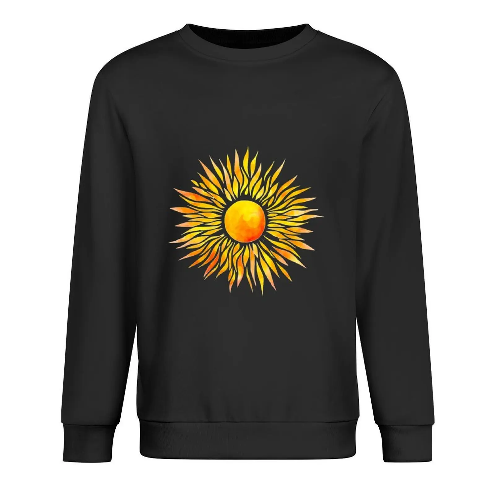 

Watercolor Sun Pullover men clothing autumn korean autumn clothes male clothes autumn sweatshirt