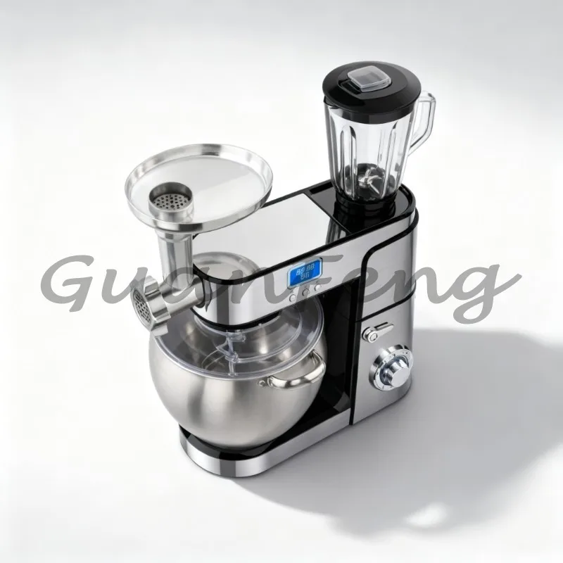 5KG 12L Stand Spiral Dough Mixer, Commercial Cake Bread Food Mixer with Blender for Bakery Home Kitchen