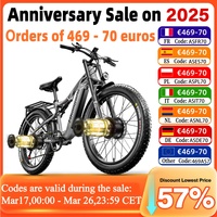 Shengmilo S600 Adult 2000W Men's E-Mountain ebike with Two Motors, 48V17.5AH840WH Battery,26 Inch Wide Tyre Men's Electric Bike