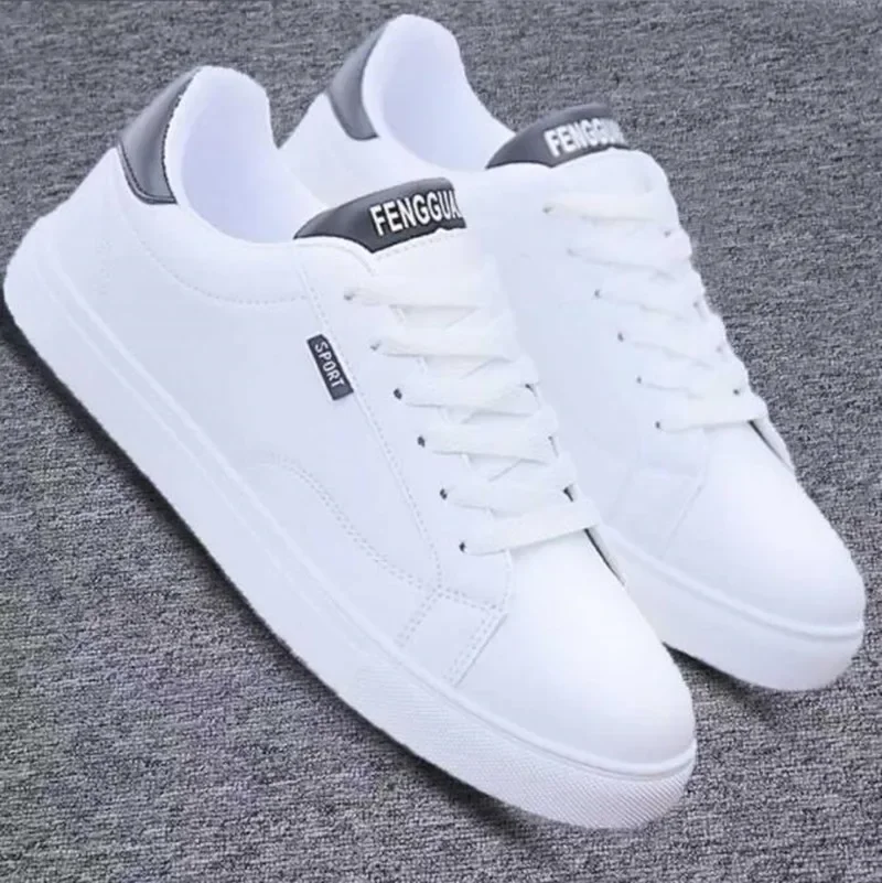 

Men Shoes Sneakers 2025 New Summer White Fashion Board White Men's