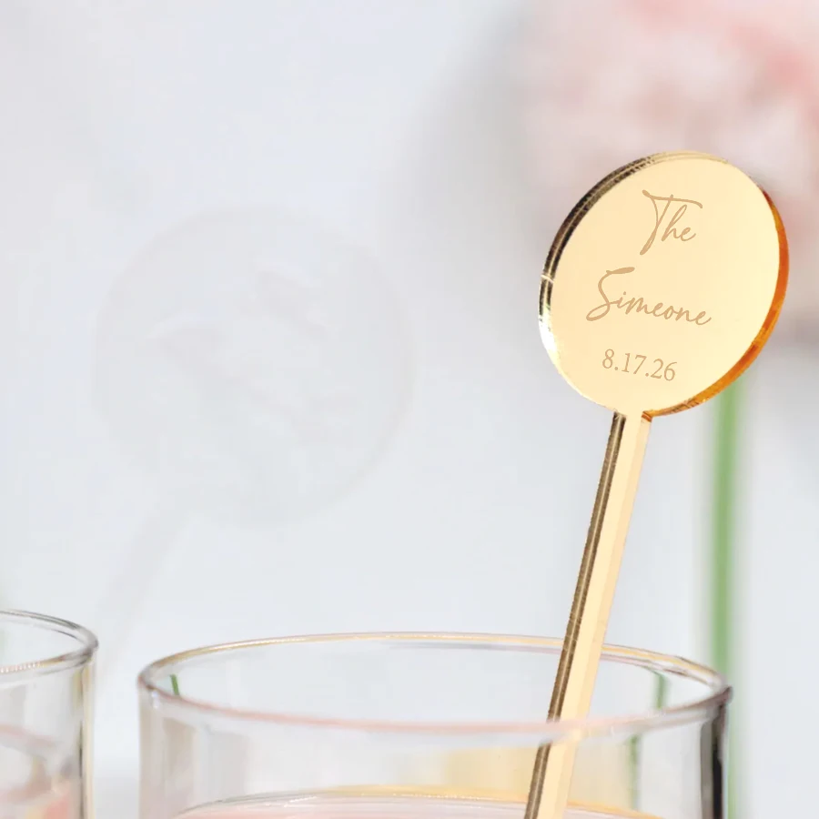 

10pcs Personalized Wedding Drink Stirrers Cocktail Stirrers Wedding Custom Acrylic Drink Stirrers Signature Drinks Sign Wedding