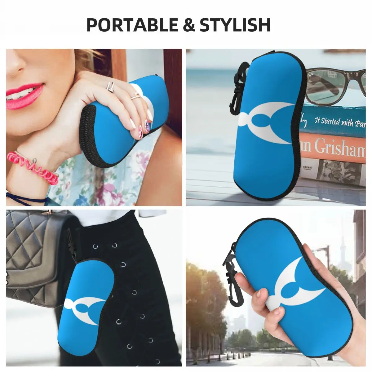 Custom Diplomats Sunglasses Soft Case Neoprene Zipper Shell Eyeglass Case Protective Box For Glasses