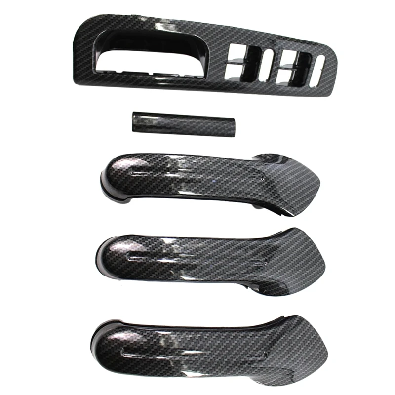 Super Sale Carbon Fiber Interior Door Grab Handle Cover Switch Bezel LHD/RHD for VW Jetta Golf MK4 1998-2004 Right Hand Drive