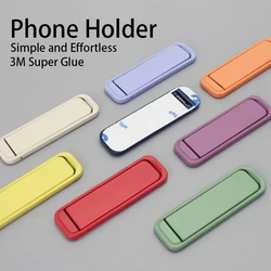 Colourful Metal Mobile Phone Holder for iPhone 13 14 15 Xiaomi Strip Shape Stand Back Sticker Simple Portable Smartphone Bracket